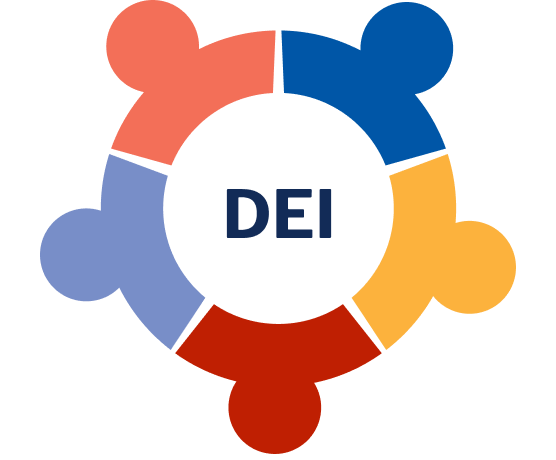 Circle icon with "DEI" in the middle